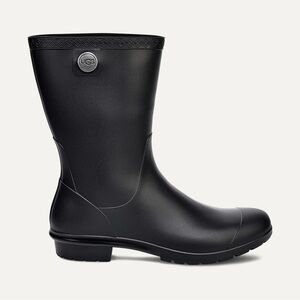 UGG Women's Classic Black Matte Rain Boots